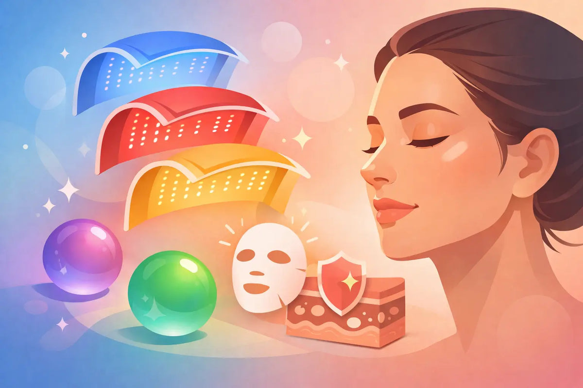 LED Light Colors and What They Do for Skin