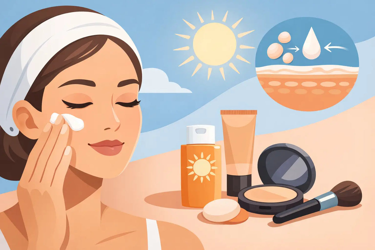 How to Apply Sunscreen Under Makeup Without Pilling